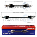 Set of 2 Front CV Axle Shafts for Kia Soul 2.0L (2010–2011)