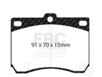 Front Brake Pad Set for Mazda 323 (1990–1994) FS813SY