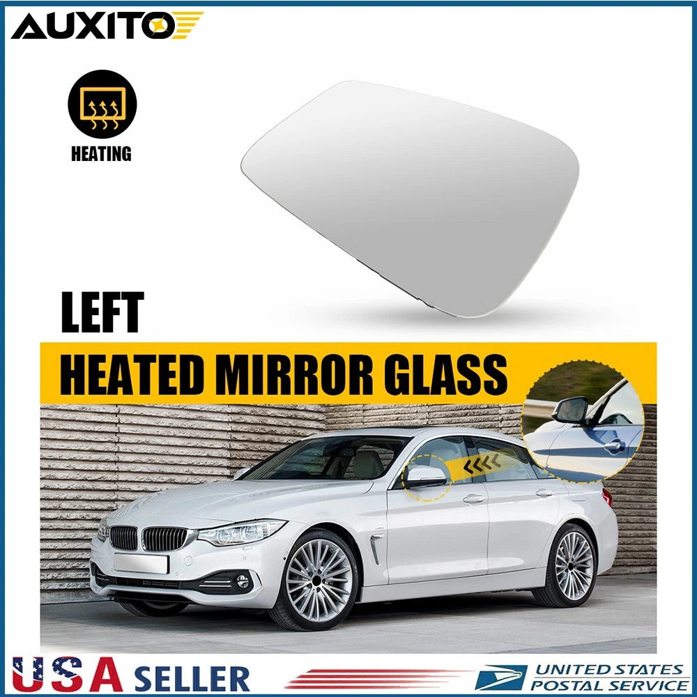 Mirror Glass for BMW 328i 2012–2016 (Heated, Driver Side, 51167285003)
