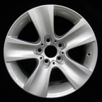 17x8 Wheel 5 Spoke Bright Medium Silver Full Face for BMW ActiveHybrid 5 (2012–2015)