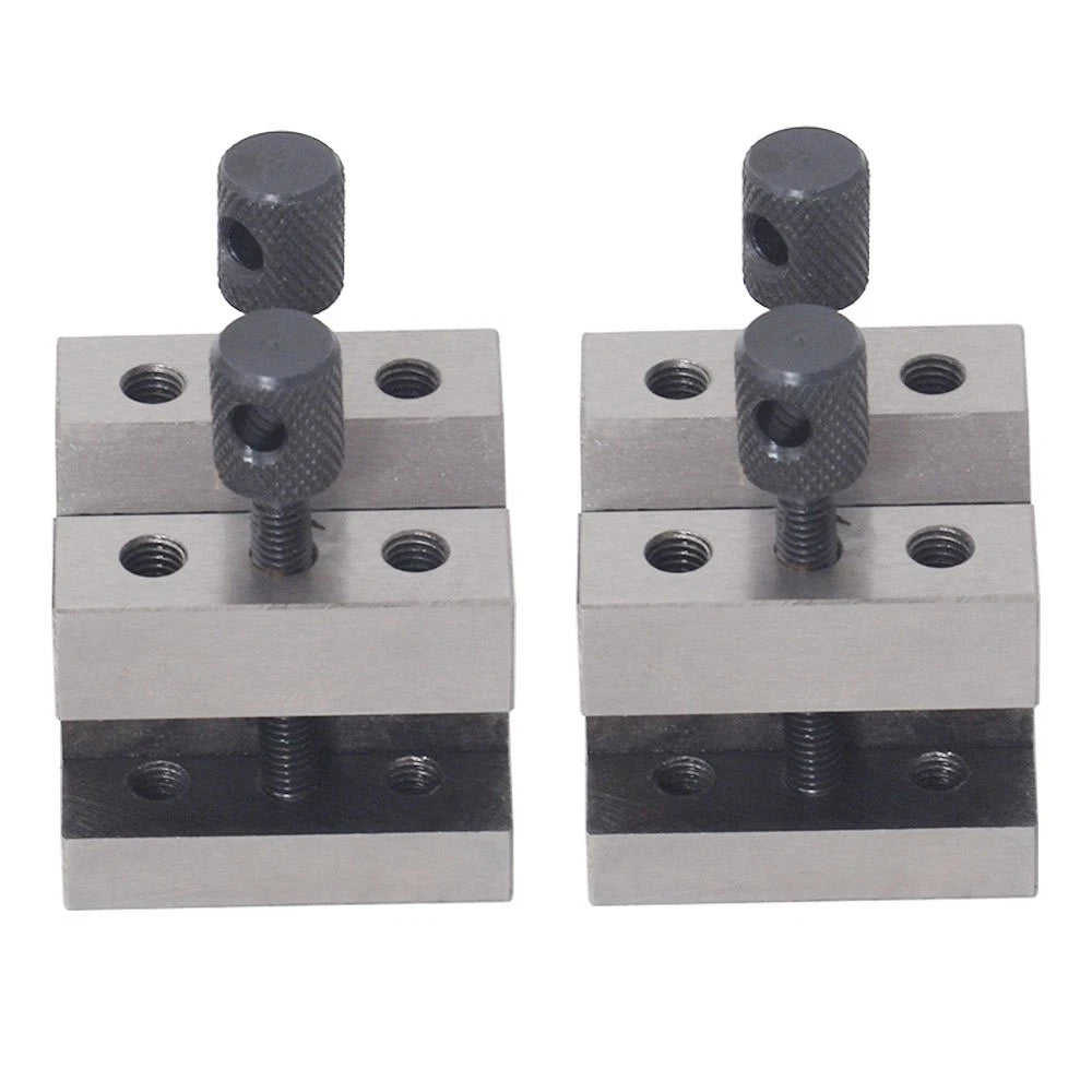 Set of 2 V-Block Clamps for Precision Machining