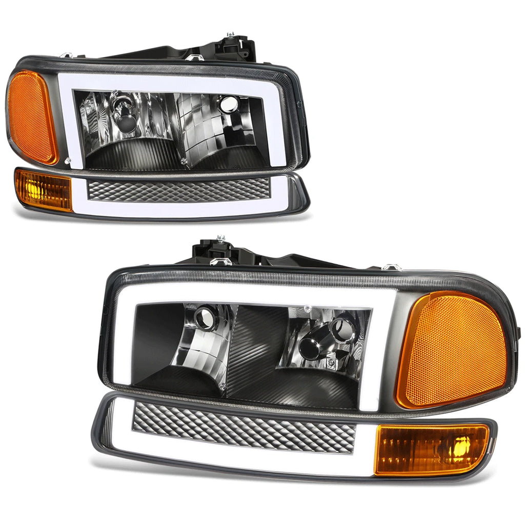 LED DRL Headlights & Signal Bumper Lamps for GMC Sierra Yukon XL (1999–2006)