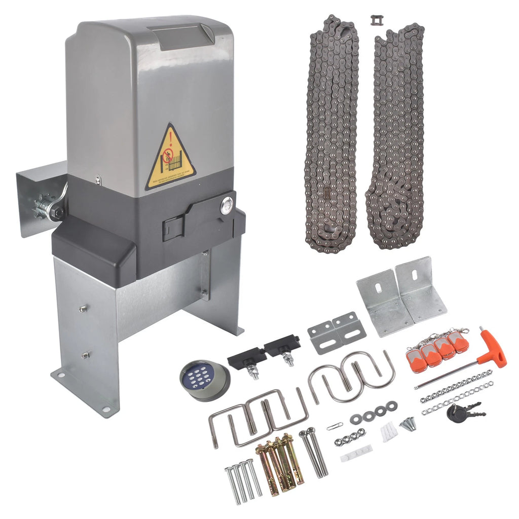 Electric Sliding Gate Opener for Automatic Gates (3300 lbs Capacity)