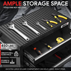 2X Black 8 Drawer Rolling Tool Cabinet with Ample Storage