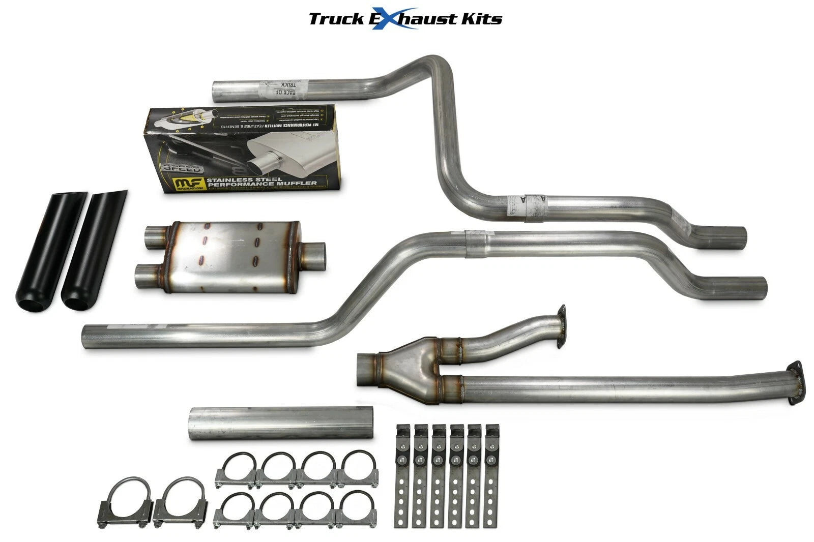 2.5" Dual Exhaust Kit for Toyota Tundra (2014–2021) Magnaflow Rear Black Tip