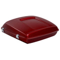 Razor Trunk with Backrest Pad for Harley Touring (2014–2025) 24 Wicked Red Denim