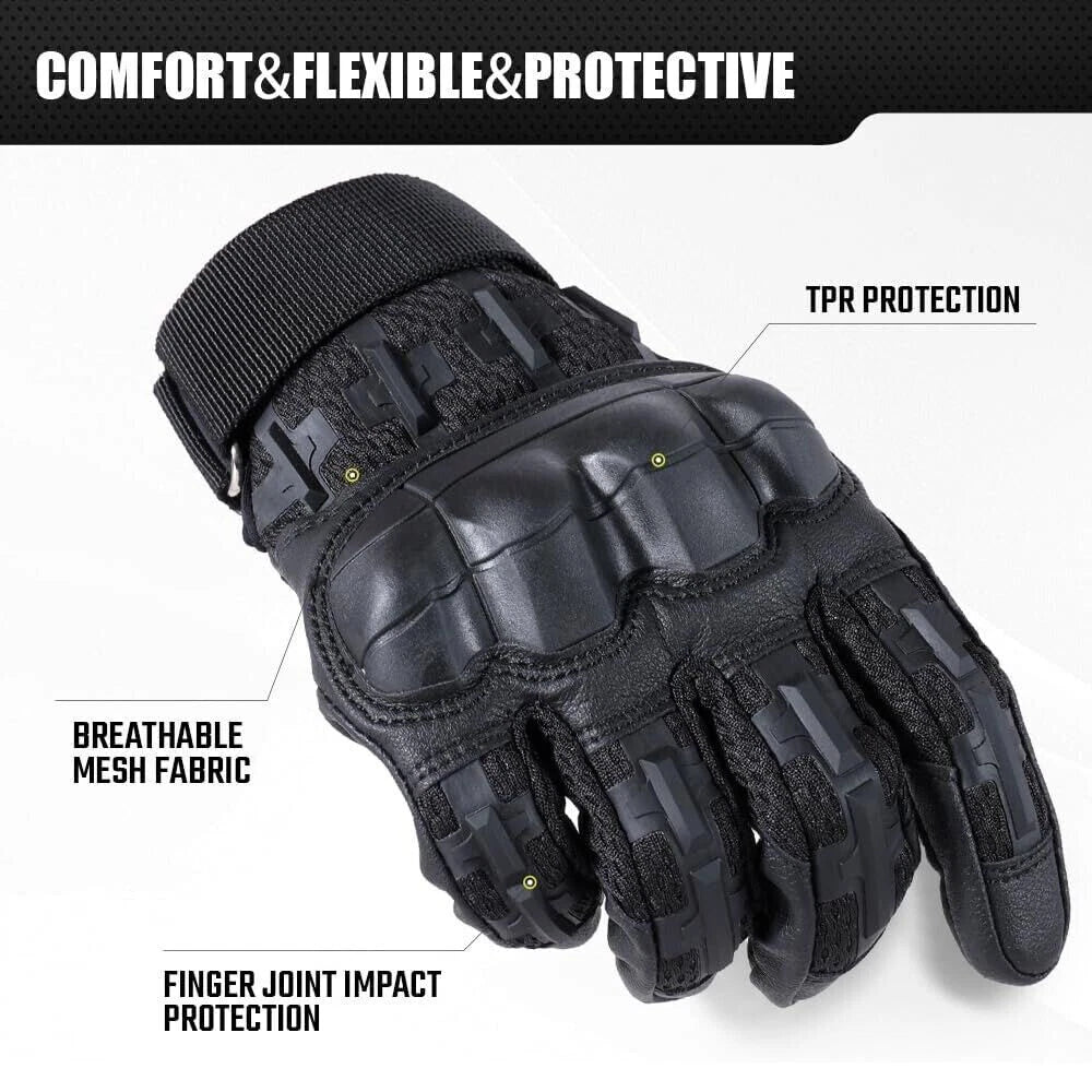 Tactical Touchscreen Gloves for Motorcycle Training (Outdoor Use)