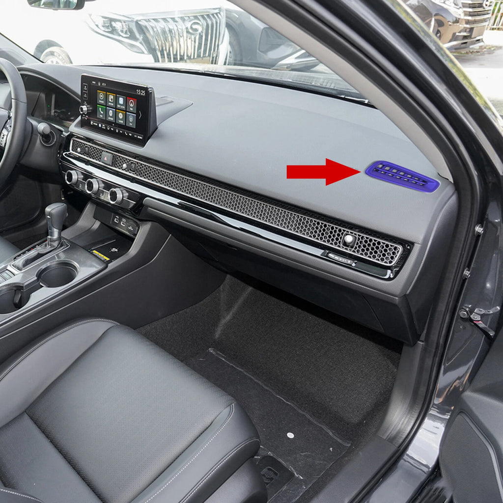 Blue Interior Trim Cover Accessories for Honda Civic 11th Gen (2022-2024)