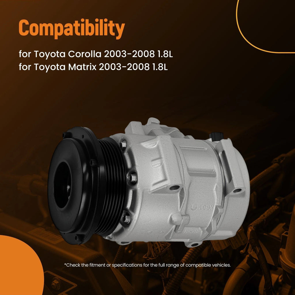Air Conditioning Compressor for Toyota Matrix Corolla 1.8L (2003–2008) 88310-50160