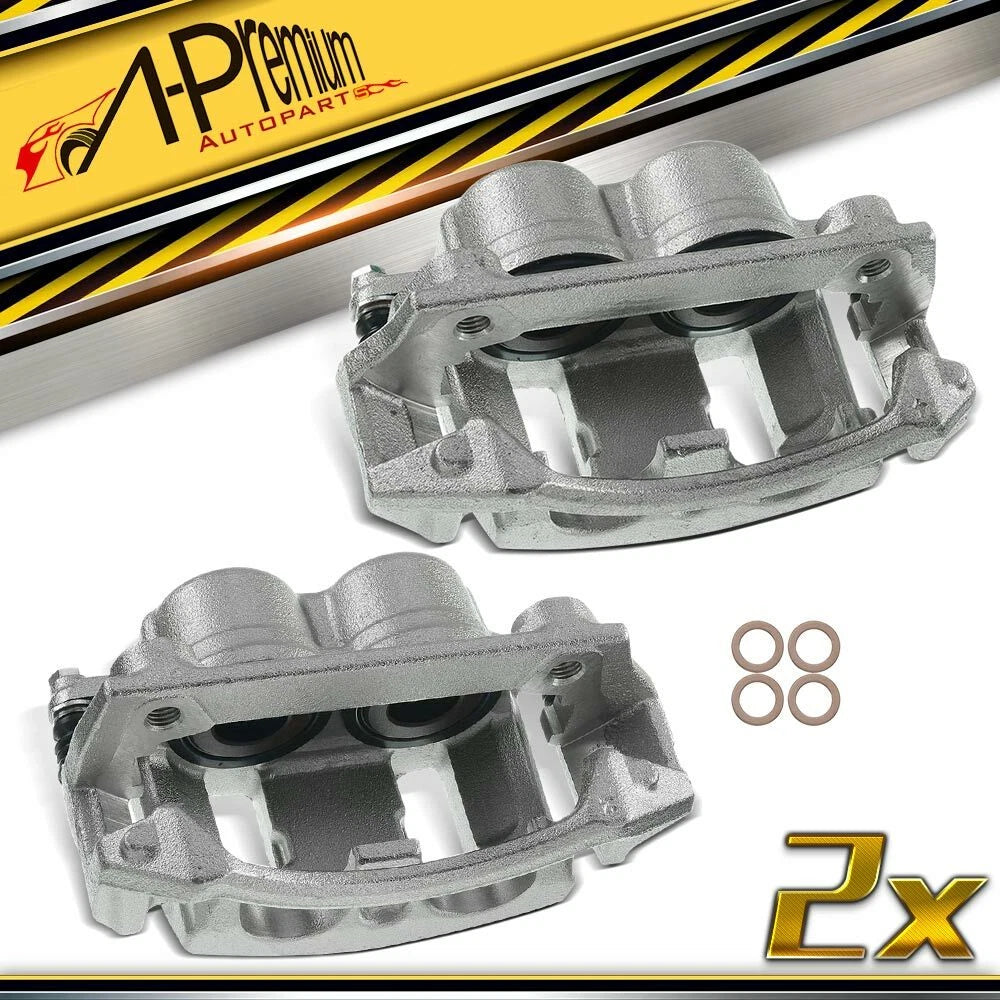 Pair Front Brake Calipers with Brackets for Ford F-150 (1996–2003)