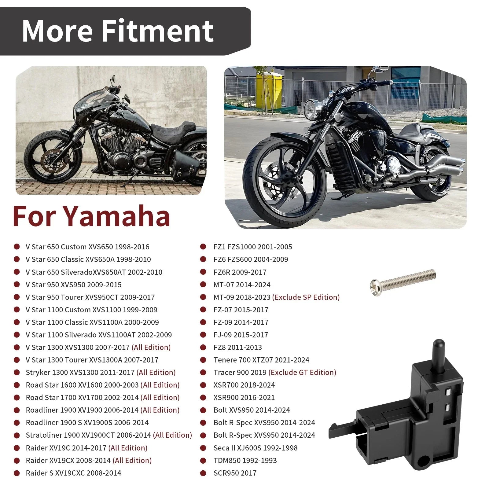 Left Clutch Lever Switch for Yamaha V-Star