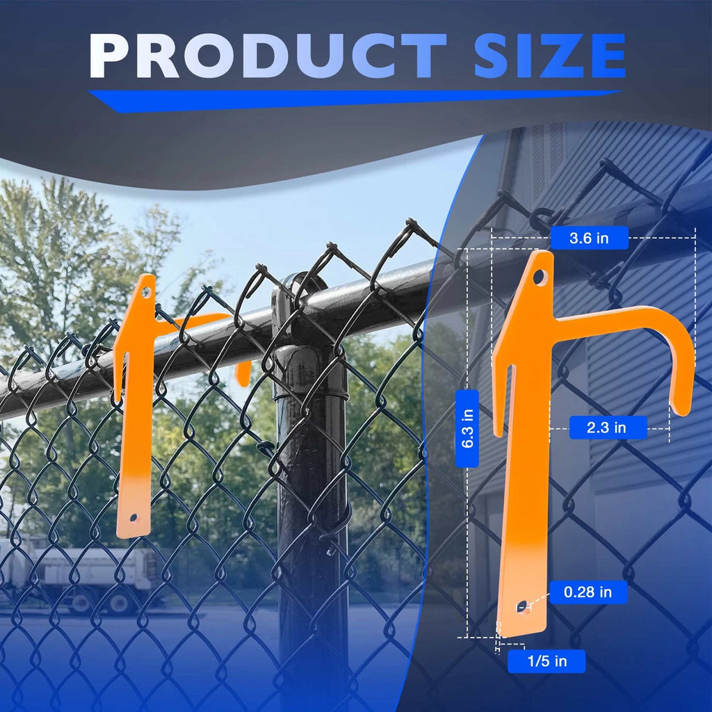 20Pcs Chain Link Fence Metal Clips for Tensioning and Stretching Tool