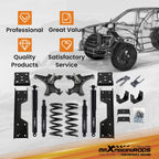 2" Drop Spindles + Lowering Kit for GMC Sierra C1500 2WD V8 (1988–1998)