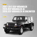 17PCS Hardtop Headliner Roof Seal for Jeep Wrangler JK (2007–2018)