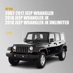 17PCS Hardtop Headliner Roof Seal for Jeep Wrangler JK (2007–2018)