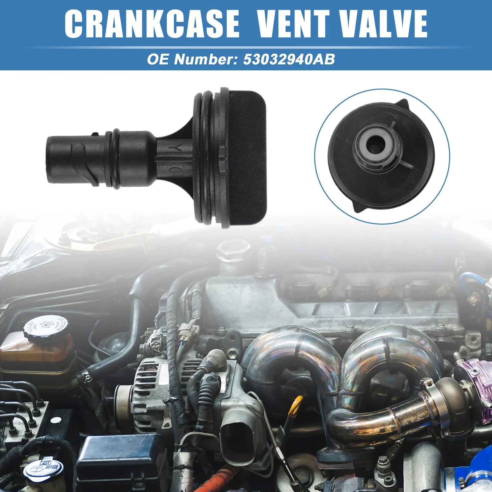 Engine Crankcase Vent Valve PVC Valve for Dodge RAM 1500 2500 (2011–2019)
