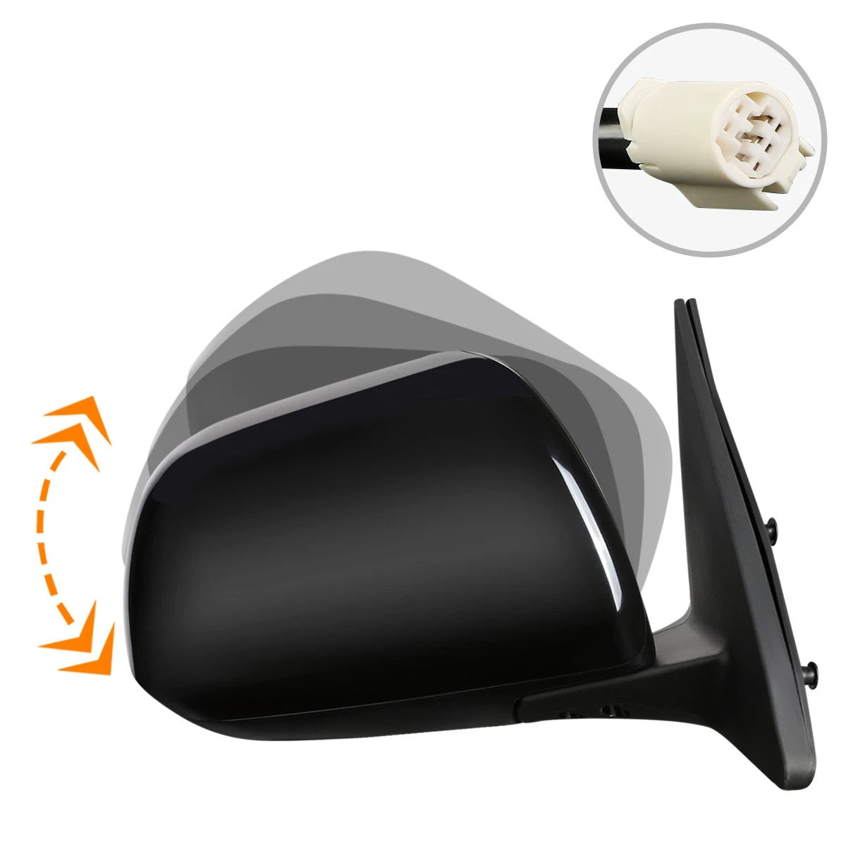 Power Adjustable Side Rear View Door Mirror Right for Highlander (2008–2013)