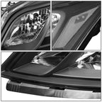 Set of 2 Black Clear Signal OE Style Headlights for Chevy Traverse (2013–2017)