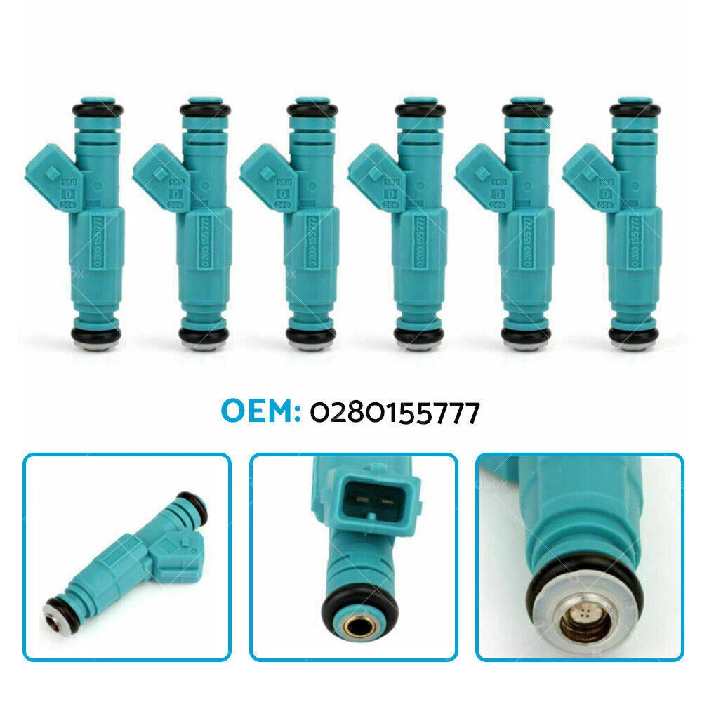 6PC Fuel Injectors for Holden Commodore 3.8L V6 5.0L V8 (1990–2006) 0280155777