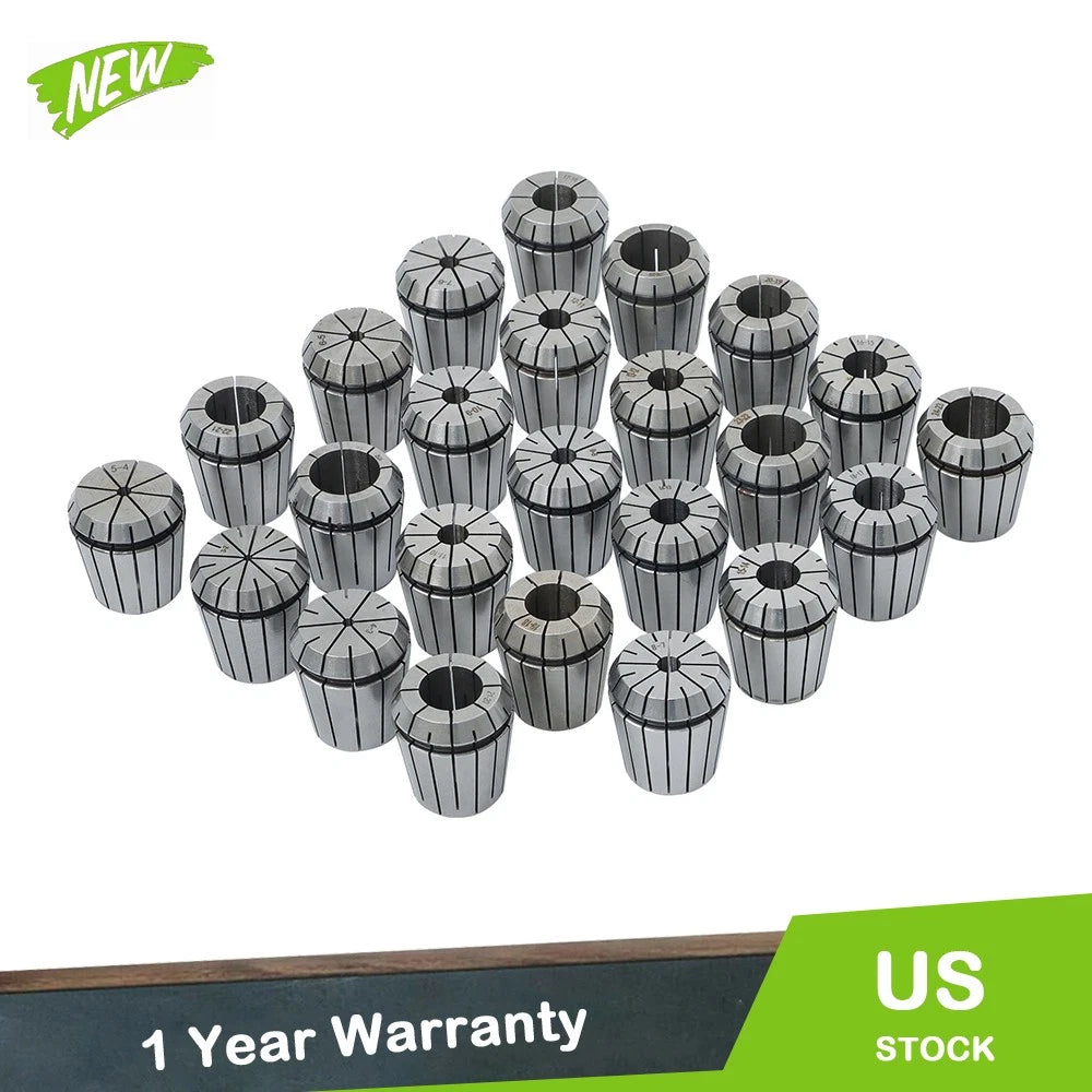 24PC Collet Set ER40 3-25mm for Milling Machines
