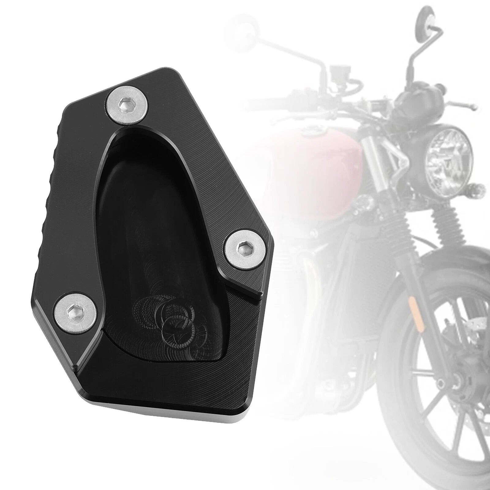 Kickstand Enlarger Plate Pad for Speed Twin 900 (2022–2023) Street Cup 900 (2017–2018)
