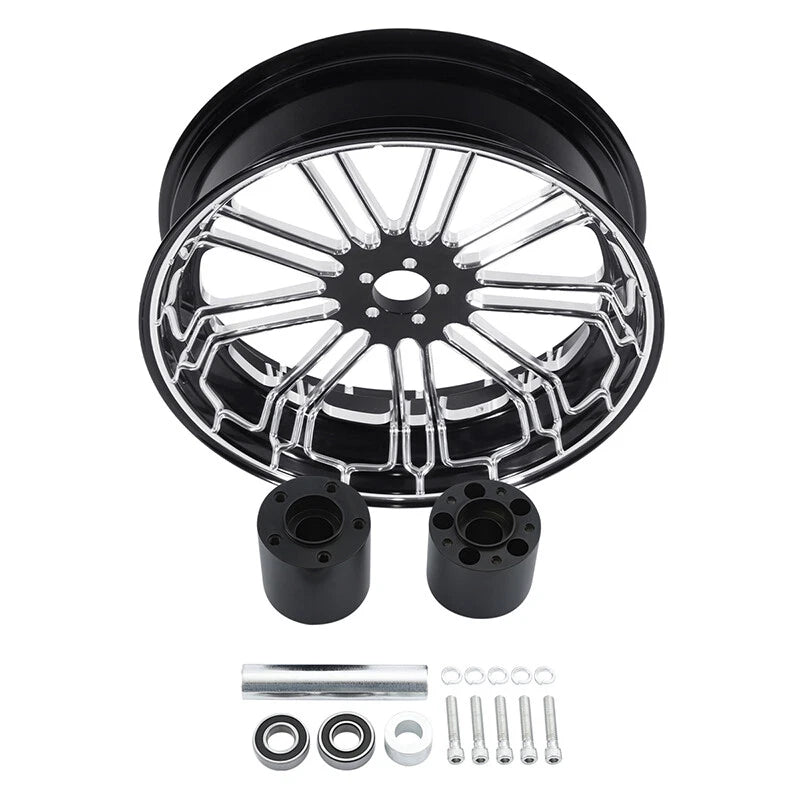30" Front 18" Rear Wheel Rim Hub Belt Pulley for Harley Street Glide (1997–2008)