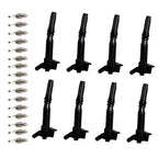 Set of 8 Ignition Coils & 16 Spark Plugs for Ford F-250 F-350 (2018–2022)
