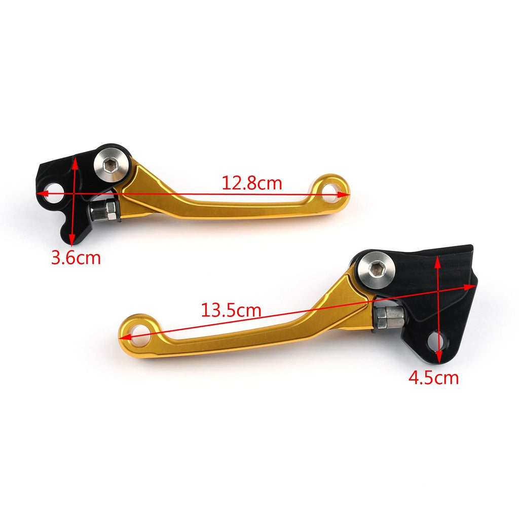 Pair CNC Brake Clutch Levers for Suzuki RMZ250 (2005–2006) Gold