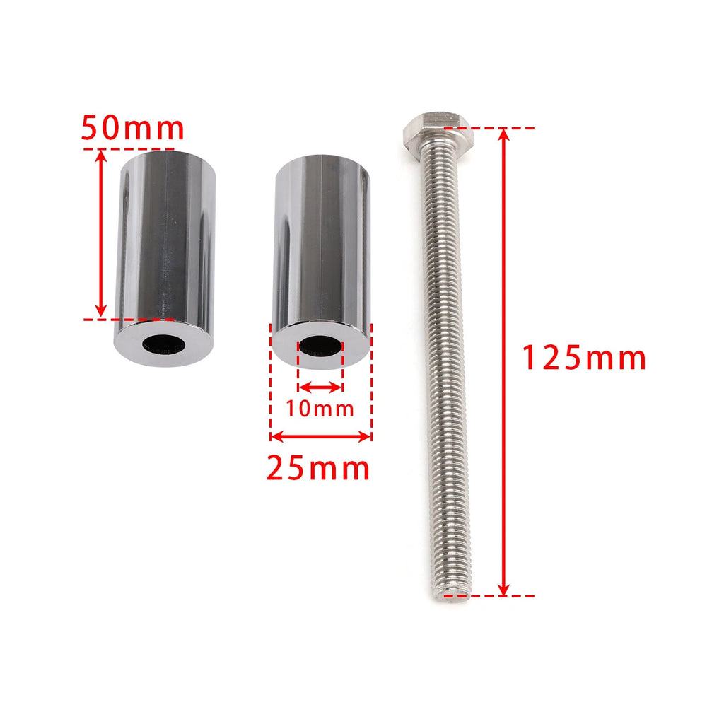 2" Silver Handlebar Risers for Kawasaki Vulcan Nomad 1600 VN1600 (2002–2009)