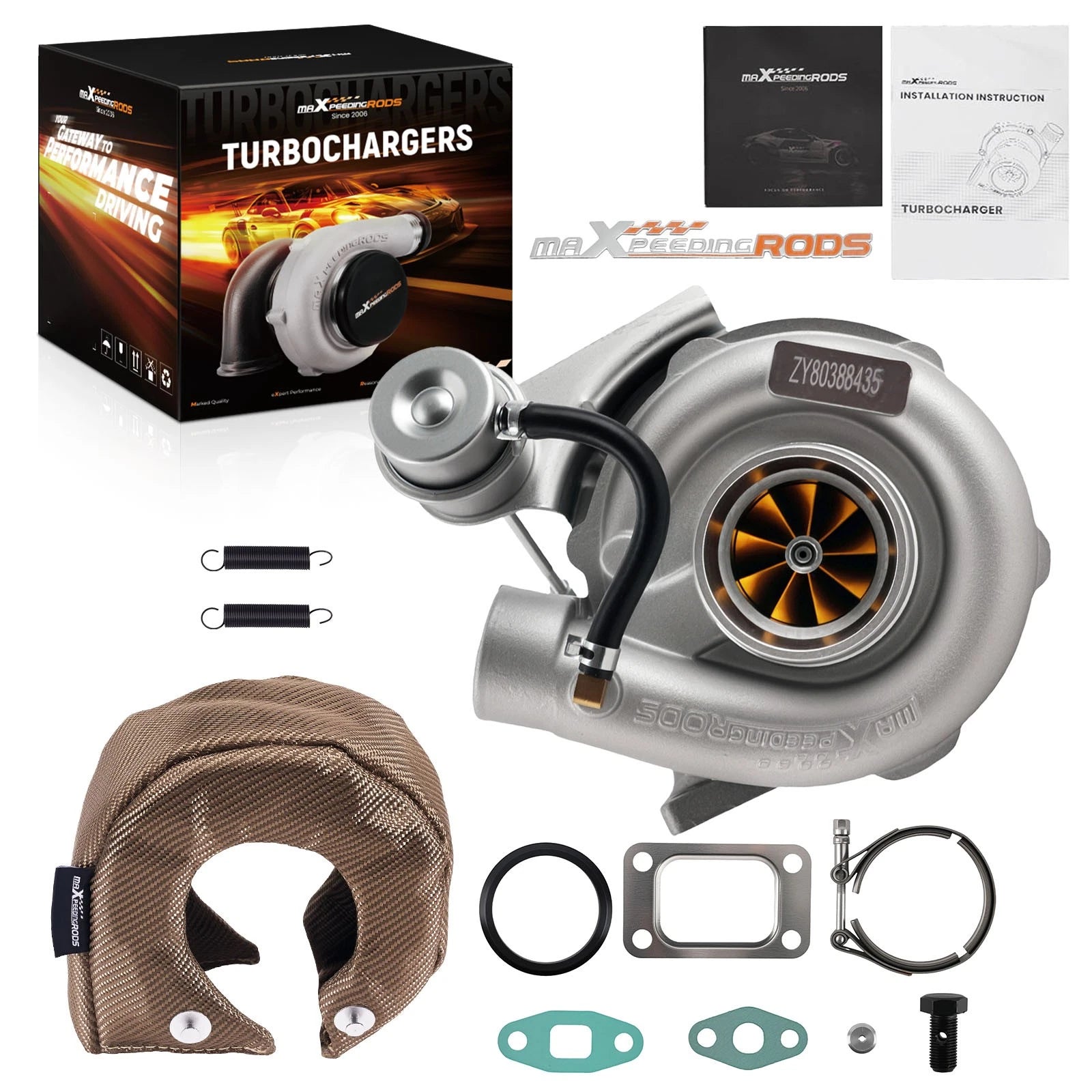 T04E T3 Billet Turbo for Universal Applications (420HP+) with Heat Blanket