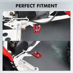 Rear Brake Pedal Extender Pad for Yamaha Blaster YFS 200 (1988–2006) Black Red