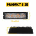 2X Yellow LED Grill Strobe Light for Universal Vehicles (2010–2023)