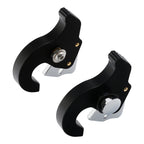 Sissy Bar Luggage Rack Docking Latch Clip Kit for Harley Touring FLHR Black