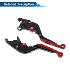 Short Long Brake Clutch Levers for Suzuki Hayabusa GSXR1300 (2008–2020) Black Red