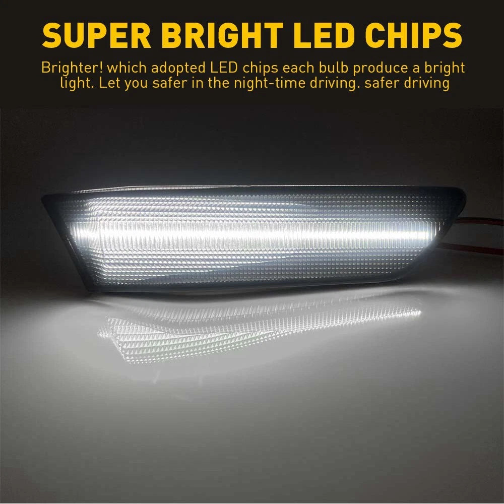 Sequential Switchback LED Side Marker Signal Lights for Infiniti G35 Coupe (2003–2007)