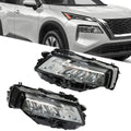 LED Headlight Housing Set for Nissan Rogue (2021–2023) Chrome Driver+Passenger
