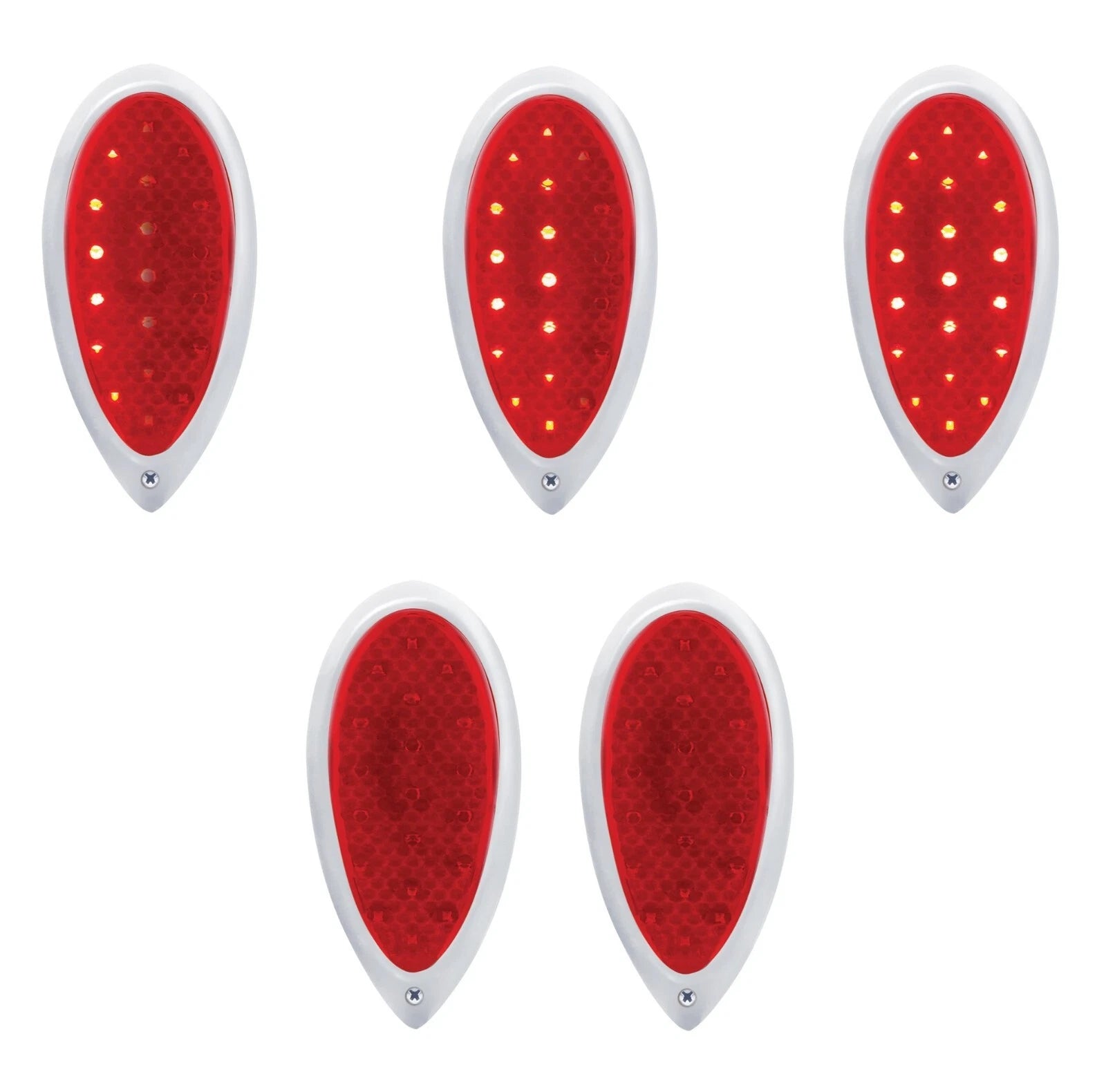 Sequential LED Tail Light Assemblies for 1938-1939 Ford Passenger Car