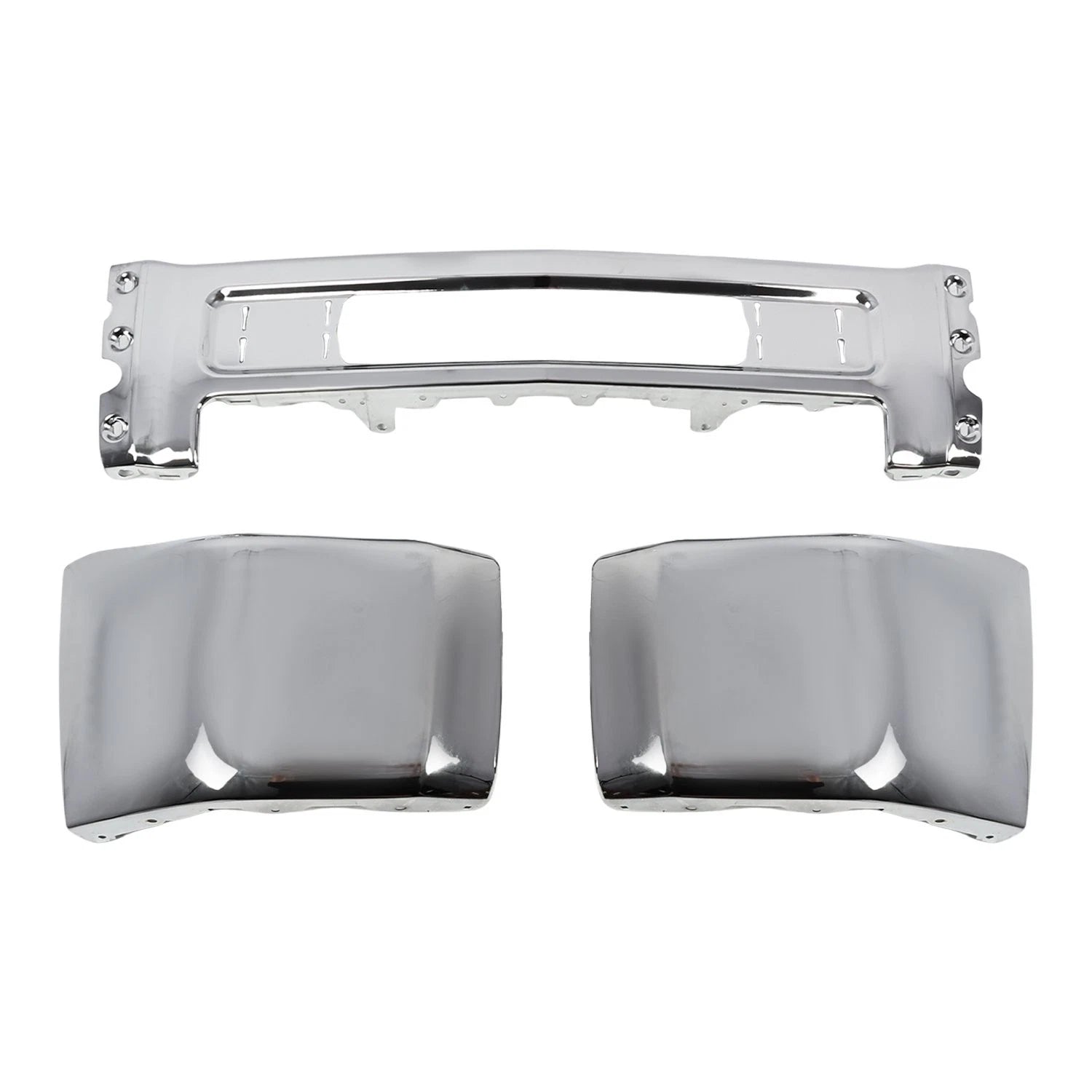 Chrome Front Bumper Face Bar for Chevy Silverado 2500HD 3500 HD (2015–2019)