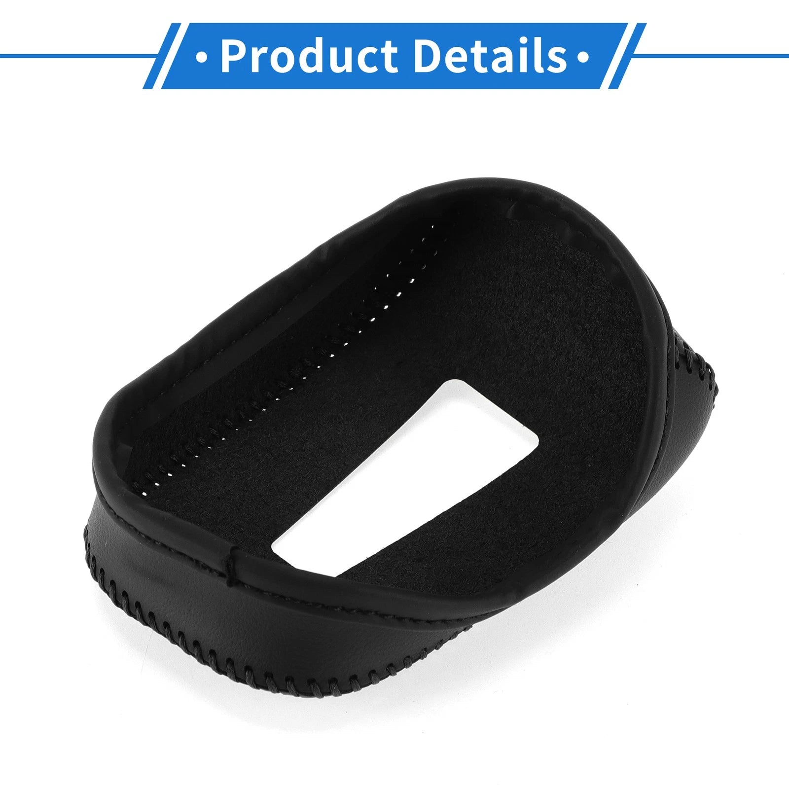 1 Pc Gear Shift Knob Cover for Mitsubishi Outlander (2013–2023) Black Carbon Fiber