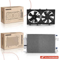 A/C Condenser and Dual Cooling Fan Kit for Mitsubishi Lancer (2008–2015)