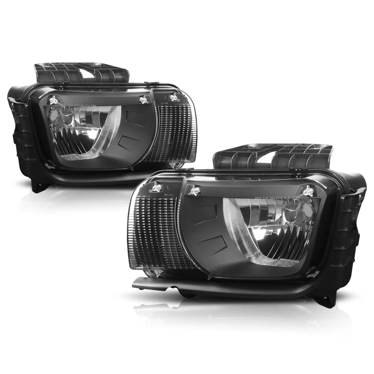 Headlight for Chevy Camaro (2010–2013) - Factory Style, Black Housing