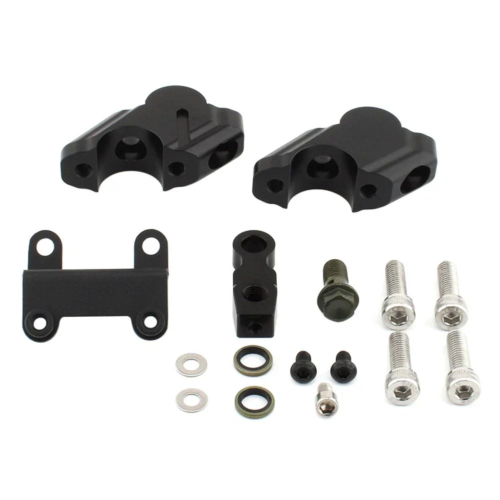 Handlebar Risers w/ Brake Hose Extension for Yamaha MT-07 (2014-2023)