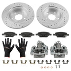 Rear Brake Rotors & Calipers w/Ceramic Pads for Pontiac Pursuit (2006) 18-B4893