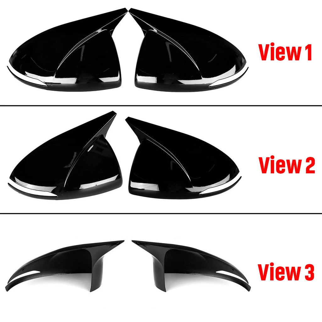 Gloss Black Add-On Rear View Mirror Cap Cover for Hyundai Sonata (2020–2023)