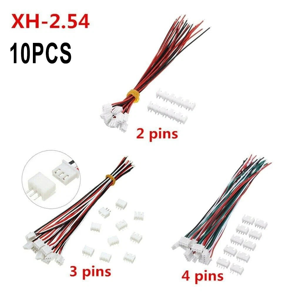 Set of 10 XH2 54mm Wire and Cable Connectors 24 Pin Male Female