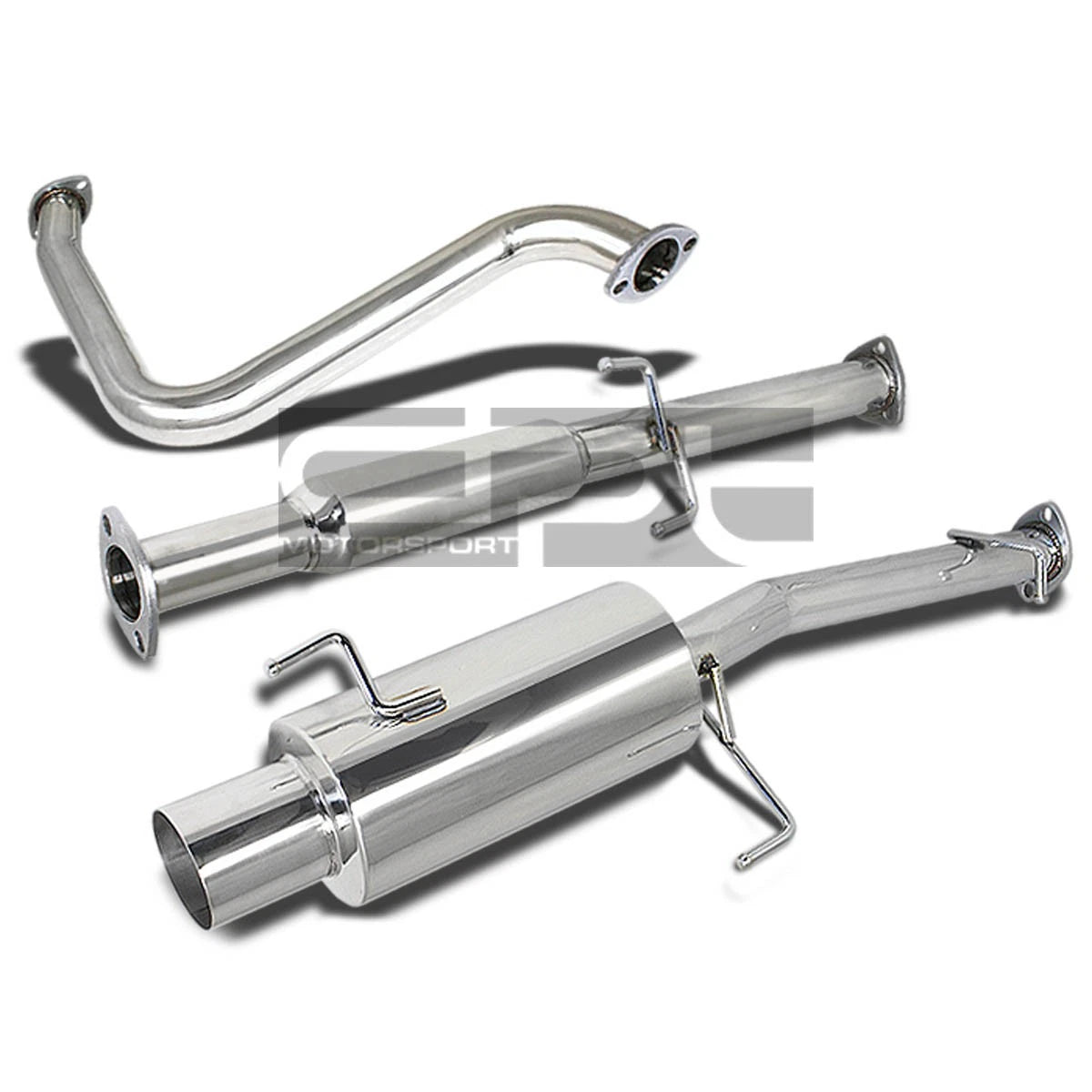 Stainless Catback Exhaust Muffler 2.25" with 4" Tip for Honda Prelude (1992–1996)