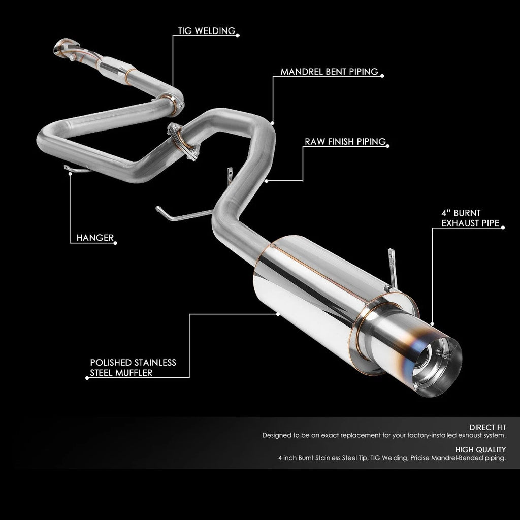 Catback Exhaust System for Mitsubishi Galant 1999–2003 (2.4L 4Cyl, 4G64)