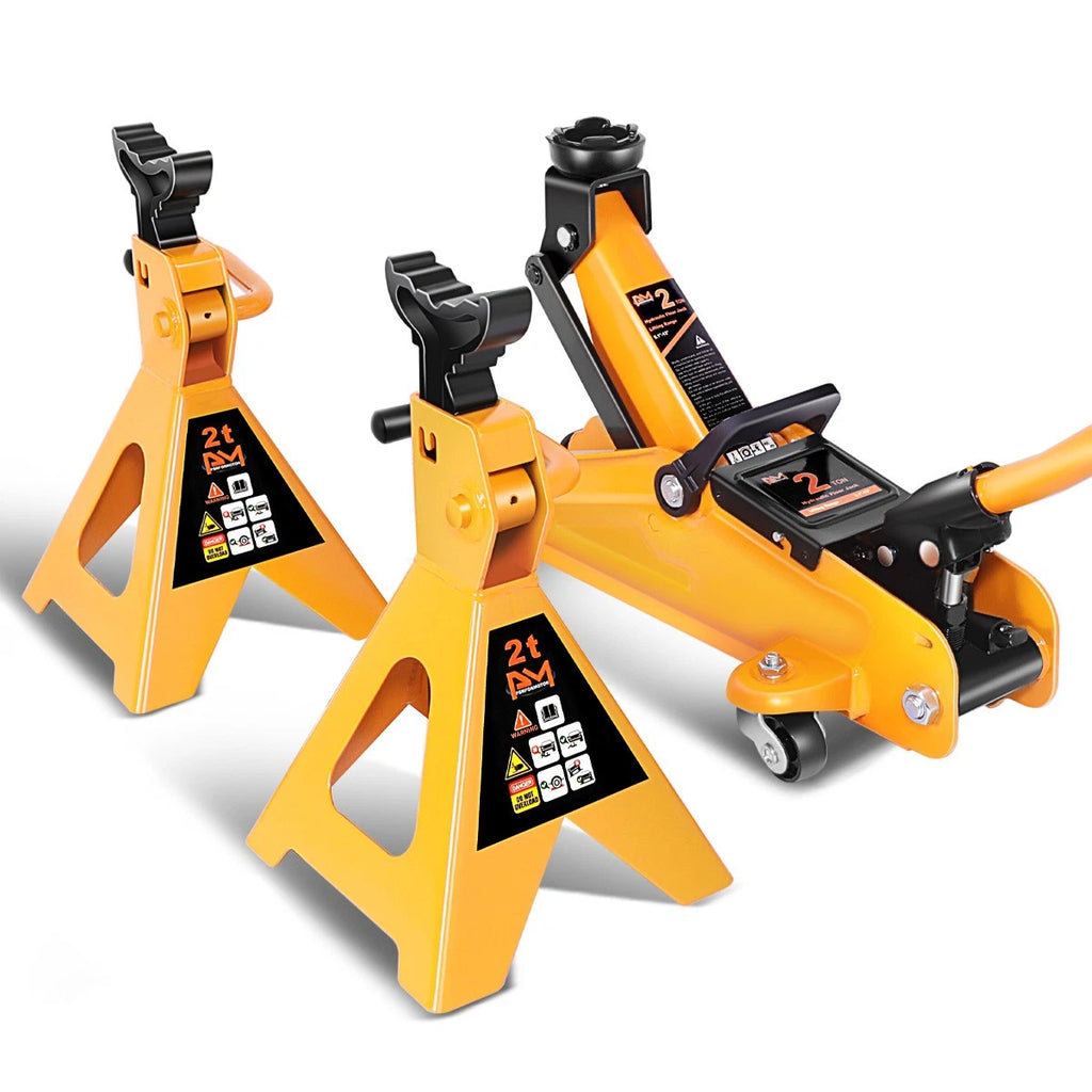 Adjustable Hydraulic Floor Jack 4000lbs + Jack Stands for Universal (2011–2017)