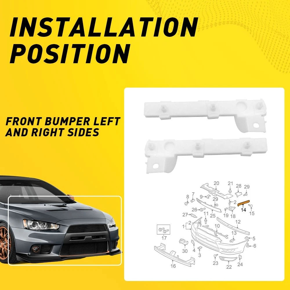 Front Bumper Bracket Set for Mitsubishi Lancer (2008–2017)