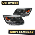 Set of 2 Halogen Headlights for Ford Explorer (2016–2018) w/ Police Interceptor